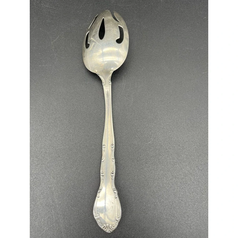 Sterling Silver Andonte Pierced Tablespoon Serving Spoon By Gorham Silver